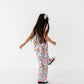 Vintage Sketchy Floral Romper