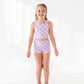 Violet Check: Boy Shorts TWO-PIECE