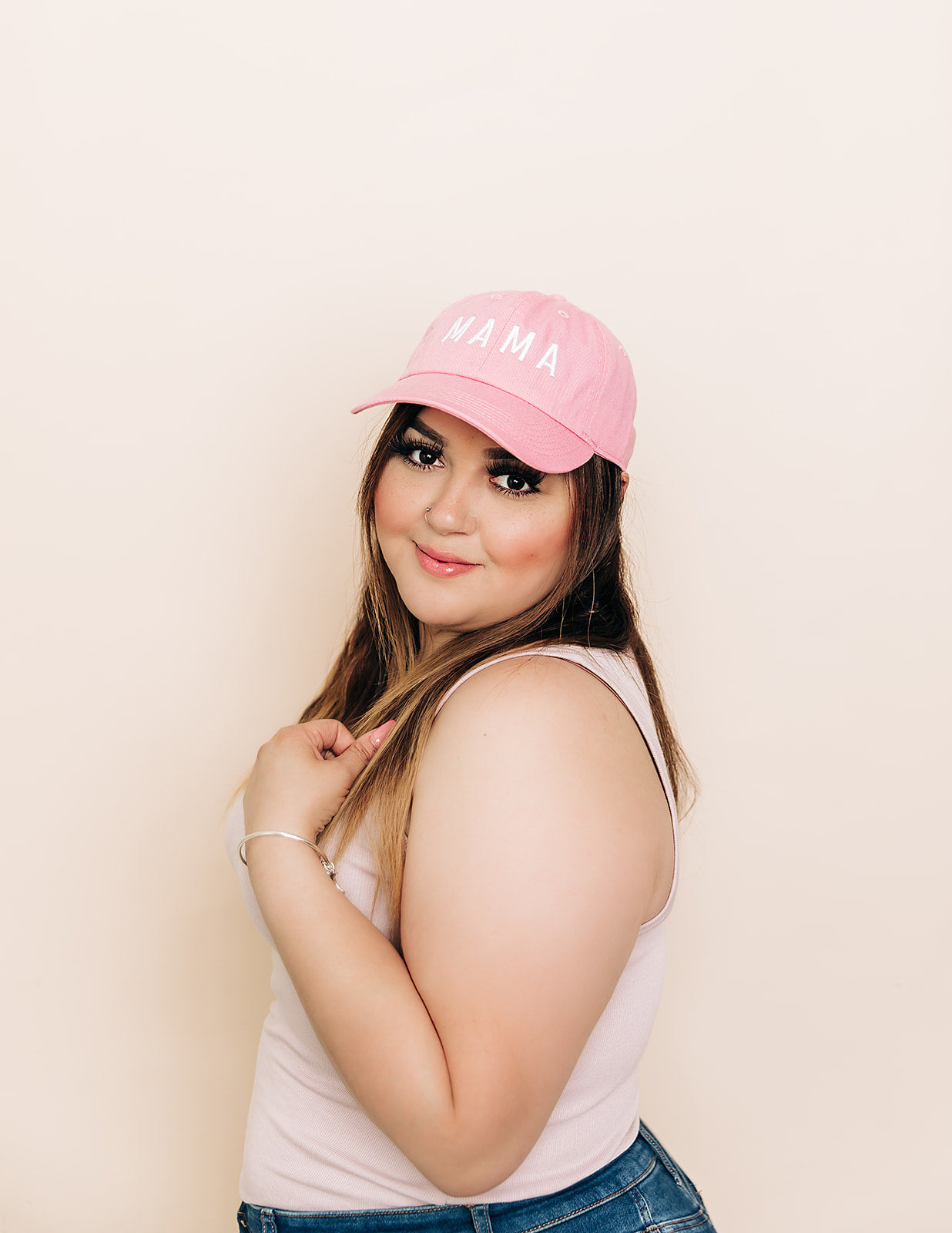 Light Pink Mama Hat