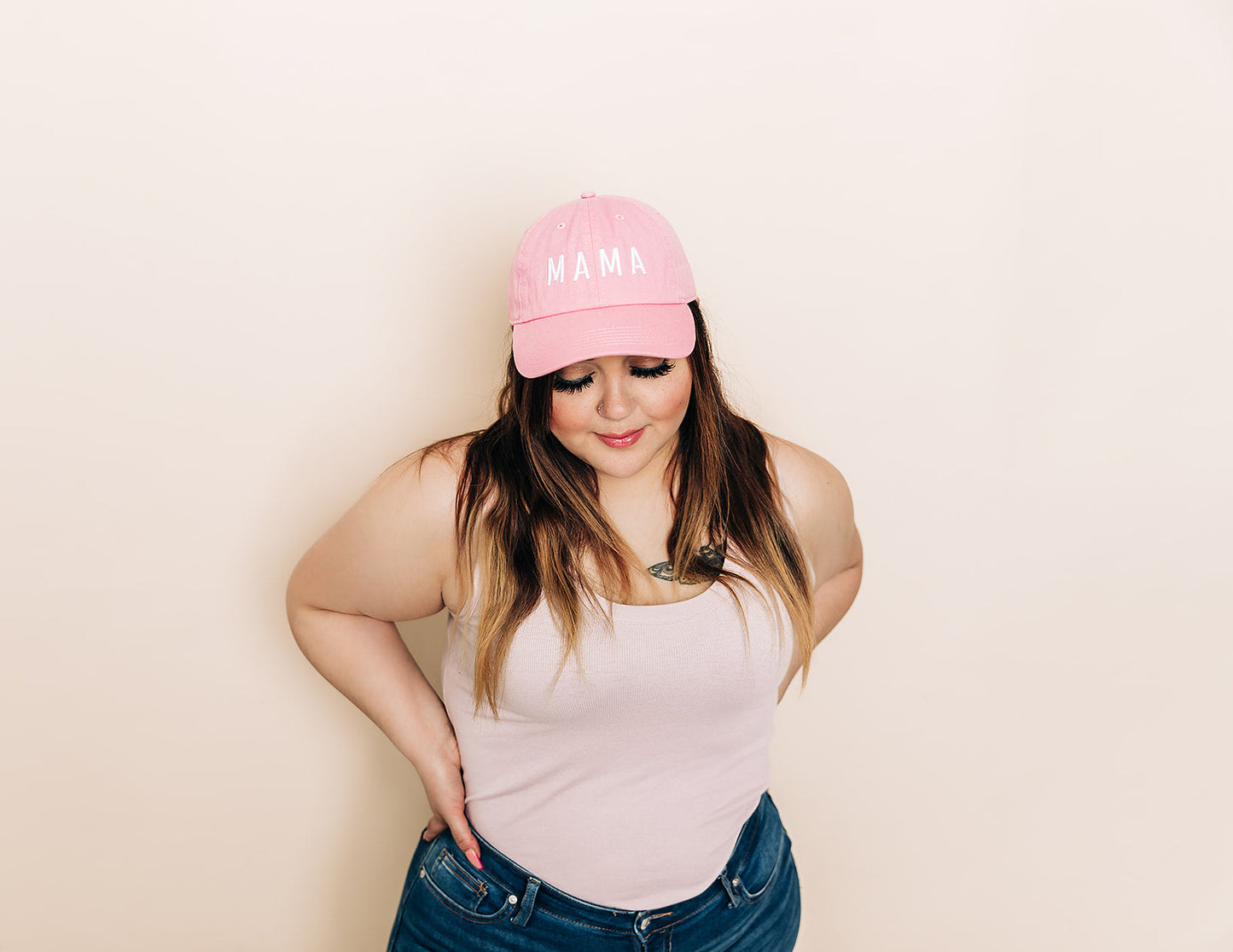 Light Pink Mama Hat