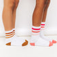 Pink Stripe Socks