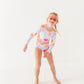 Smilies: 1/4th Zip Rashguard TWO-PIECE