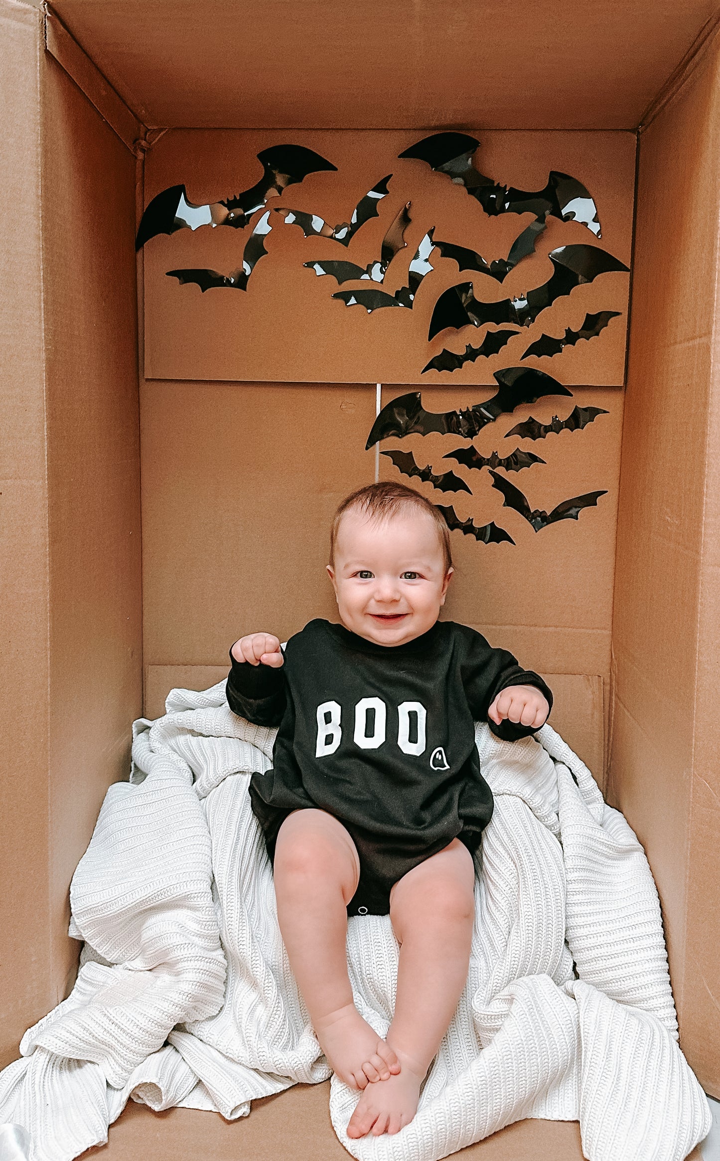 BOO Sweatshirt Romper