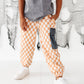 Taupe Check | CARGO JOGGERS