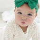 Emerald Ribbed Bow Headband