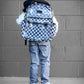 Clear Checkered Backpack