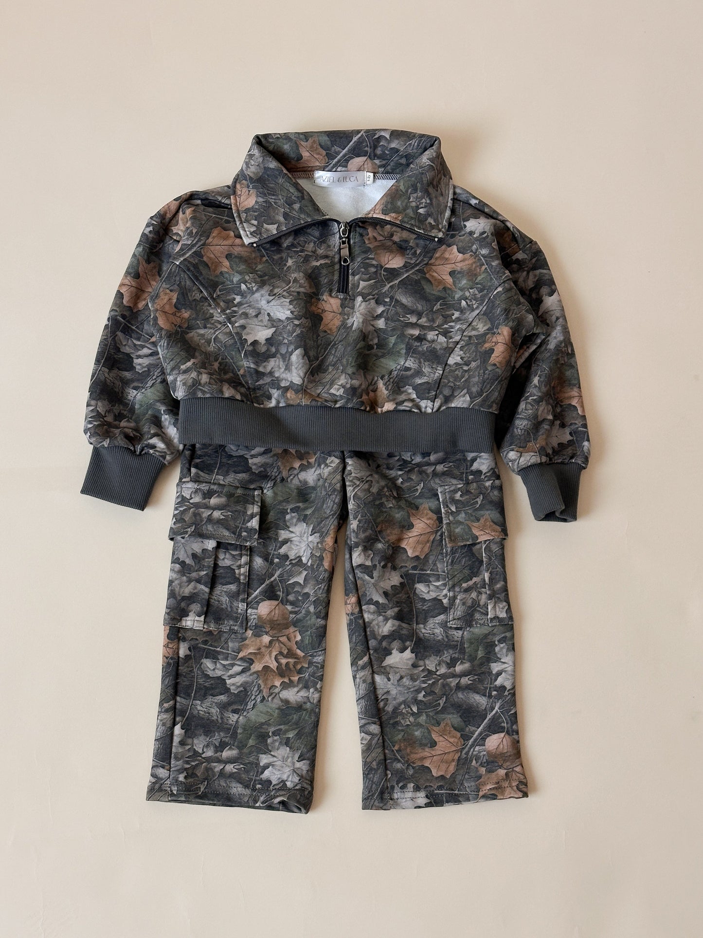 Camo Kids Half Zip