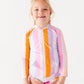 Summer Stripes: RASHGUARD ZIP-UP *SHIRT ONLY!*