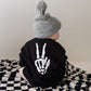 Sweatshirt Romper | Midnight Skelly