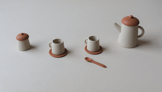 9pc Silicone Tea Set Toy