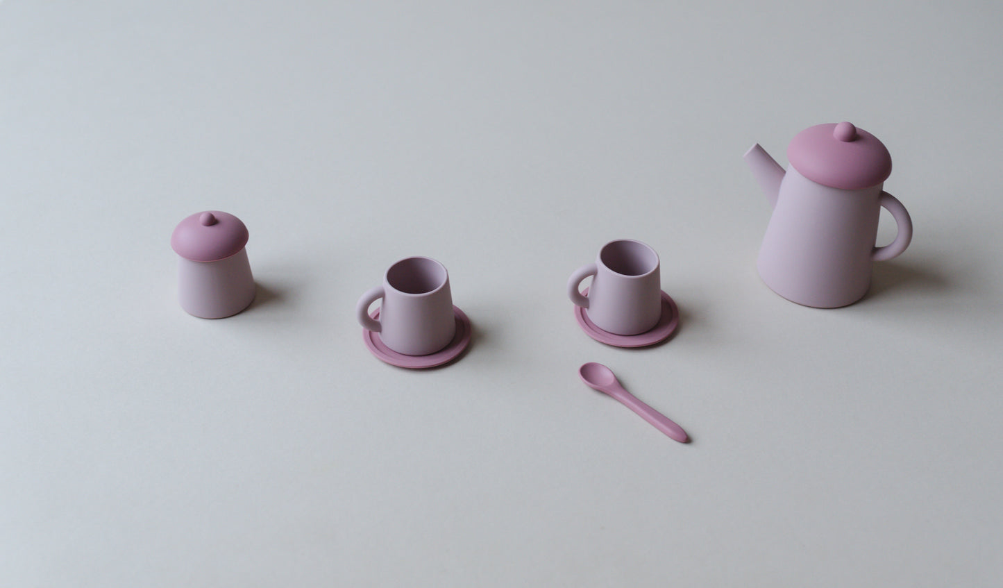 9pc Silicone Tea Set Toy