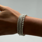 2 mm Silver Ball Bracelet