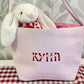 Custom Embroidered Valentine's Basket - More Colors