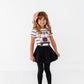 Black Skirted Slim Leggings