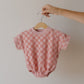 Terry T-Shirt Romper | Sea Pink