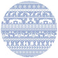 Arctic Fair Isle | Sprout Quilted Blanket 57x40”