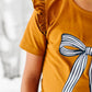 Striped Bow| TEE