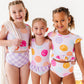 Smilies + Check: Ruffle Skirt ONE-PIECE