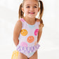 Smilies + Check: Ruffle Skirt ONE-PIECE