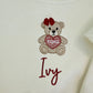 Custom Embroidered Valentine's Basket - More Colors