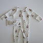 Bamboo Zip Pajamas | Santa Teddy