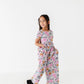 Vintage Sketchy Floral Romper