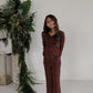 Youth Flare Bamboo Pajamas | Christmas Plaid