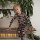Bamboo Two Piece Pajamas | Holiday Stripe