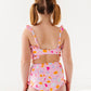 Leopard: Ruffle Bandeau TWO-PIECE