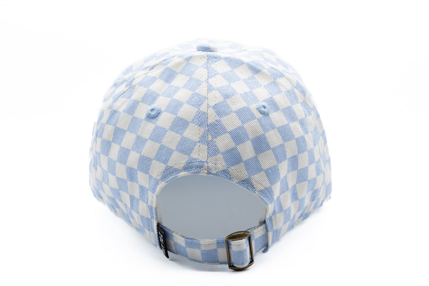 Blue Checker Baseball Hat