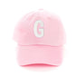 Light Pink Letter Baseball Hat