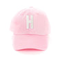 Light Pink Letter Baseball Hat