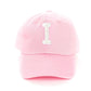 Light Pink Letter Baseball Hat
