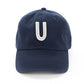 Navy Blue Letter Baseball Hat