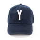 Navy Blue Letter Baseball Hat