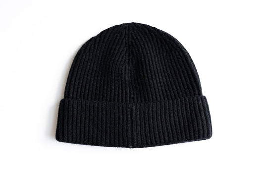 Black Smiley Beanie