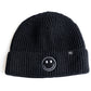 Black Smiley Beanie