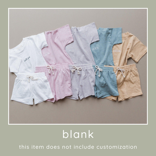 BLANK Organic Cotton Shorts Set