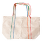 Blank Canvas Ric Rac Tote Bag with Zippered Pocket