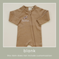 Blank Organic Cotton Zipper Romper