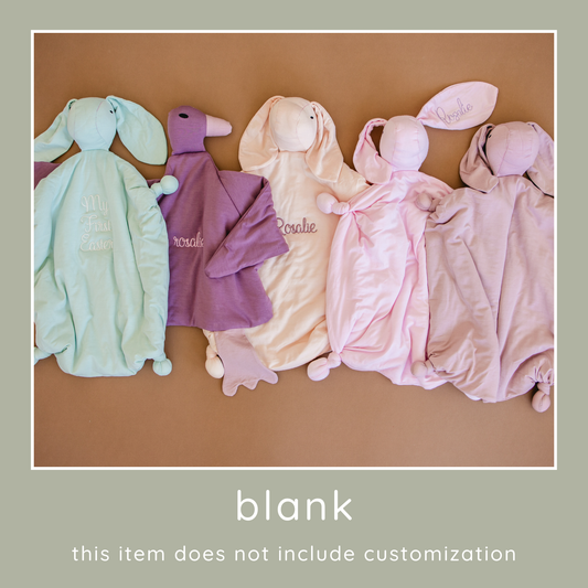 BLANK Snuggle Bunny Bamboo Lovey
