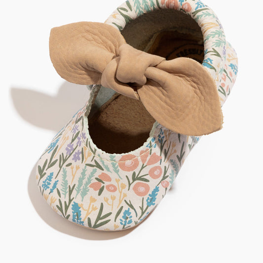 Bloom Knotted Bow Baby Shoe