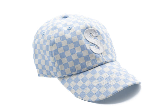 Blue Checker Baseball Hat