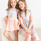 Blue Retro Unicorns S/S Pocket Twirl Dress