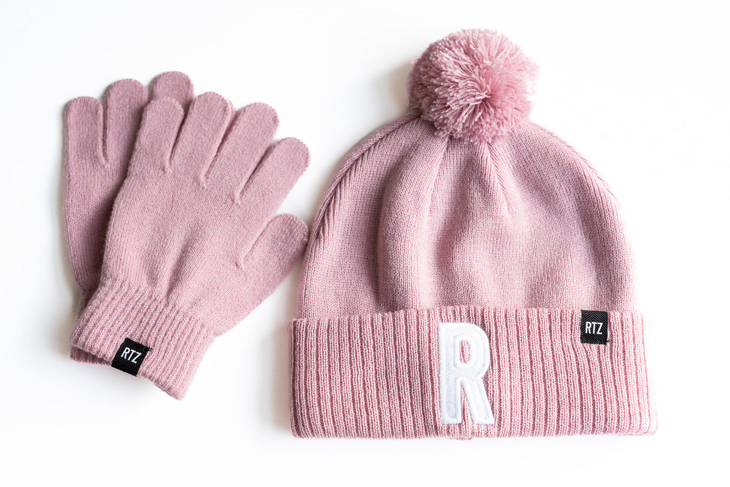 Pink Smiley Pom Pom Hat