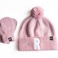 Pink Smiley Pom Pom Hat