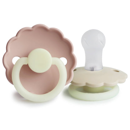 FRIGG Daisy Night Silicone Pacifier 2-Pack