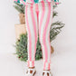 Pink Candy Cane Stripe | SLIM LEGGINGS