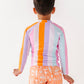 Summer Stripes: RASHGUARD ZIP-UP *SHIRT ONLY!*