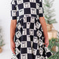 Checkered Bow | Scoop Back Dress